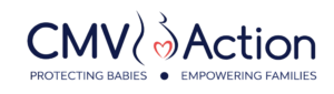 CMV Action Navy Charity Logo with pastel red heart